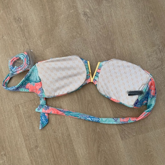 Victoria secret tie up bandeau bathing suit top - Picture 2 of 2